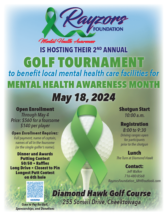 Rayzors Foundation Golf Tournament for Mental Health Awareness